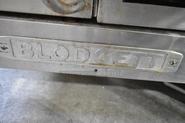 Blodgett EF-111 stainless steel commercial convection oven, visible logo, electric, 440V, 3 phase, good condition.