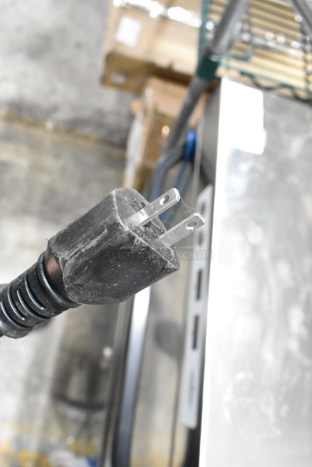 Mainstreet 541HTUC30 stainless steel dishwasher, scratch and dent, new, 208/240V, 1 phase, commercial-grade, power plug shown.