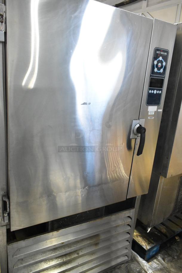 2023 Alto Shaam QC2-40 stainless steel commercial blast chiller, featuring intuitive control panel, in good condition.