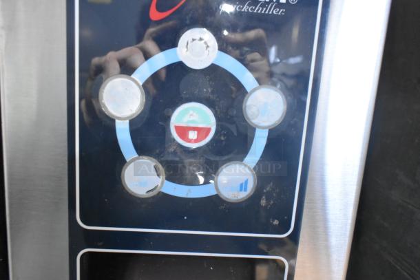 2023 Alto Shaam QC2-40 Quickchiller control panel, stainless steel. Shows light wear; circular button layout visible.