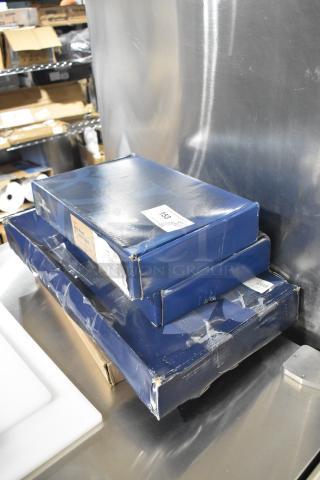 4 new Waterloo deck mount faucet boxes, model 750FD88G, with scratch and dent packaging.