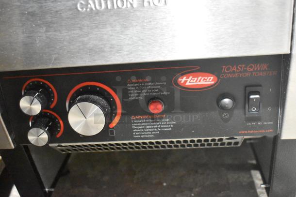 BRAND NEW Hatco TQ-800H Toast-Qwik Conveyor Toaster, stainless steel, 3" opening, 208V, 1 Phase, control panel shown.