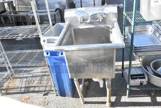 Advance Tabco FC-3-1818 Stainless Steel Commercial Single Bay Sink. - Item #1217151