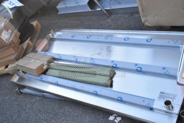 BRAND NEW Eagle Group T3672SE stainless steel work table, 36"x72", with undershelf, scratch and dent condition, visible protective film.