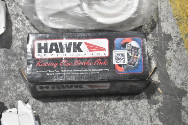 Brand new Hawk Racing Disc Brake Pads box from the poly bin lot. Features Ferro-Carbon brakes, made in USA.