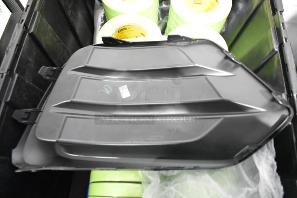 Brand new GM 92223802 cargo net, black poly bin, tape rolls included.