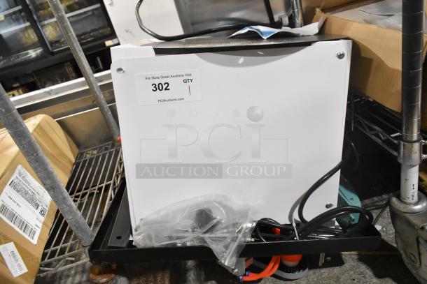 Brand new mini manual edge banding machine, scratch and dent, auction tag 302.