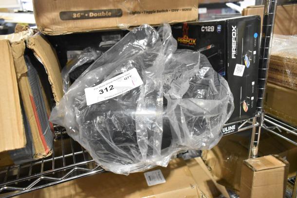 Brand new LifePro Vibration Plate with scratch and dent packaging. 120 Volts, 1 Phase, partially wrapped in plastic. Auction tag reads "312".