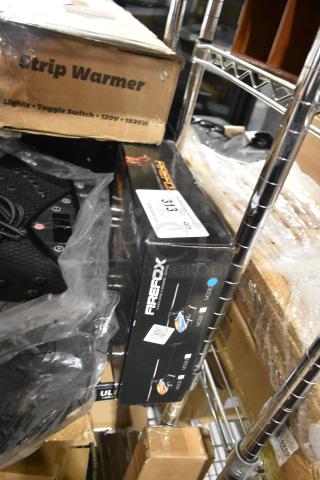 Brand new Firefox 6189 Mode2 6 Axis Gyro in box, marked "Scratch and Dent." Features visible labels and branding.