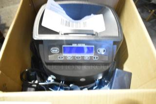 BRAND NEW XD-9005 Electronic Coin Sorter in box. Scratch and dent condition. 110 Volts, 1 Phase.