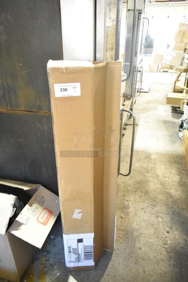 Brand new EBY-411119A-1508 weatherstrip in original packaging, slight dent on box corner. Auction label: Lot 336, Qty 1.