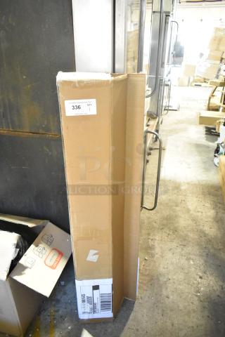 Brand new EBY-411119A-1508 weatherstrip in original packaging, slight dent on box corner. Auction label: Lot 336, Qty 1.