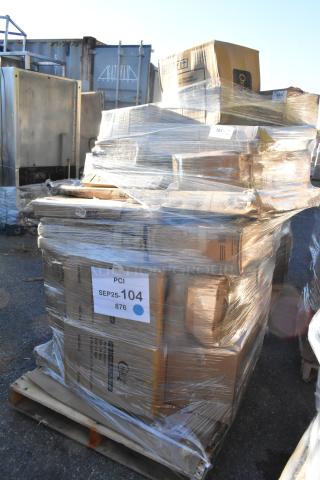 37 BRAND NEW SCRATCH AND DENT! Items Including Glasses, Ice Tote, Tumblers, Plates. See Description for Details. 37 Times Your Bid! - Item #1217552