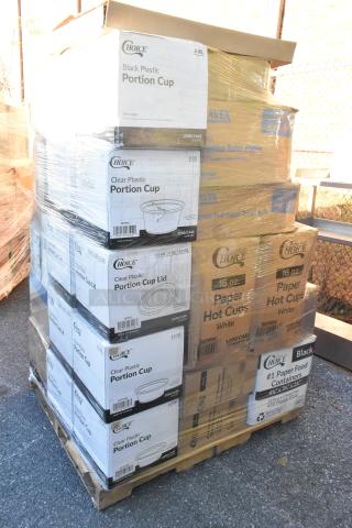 40 BRAND NEW SCRATCH AND DENT! Items Including Portion Cups, Ice Bags, Take Out Containers, Serving Spoons. See Description for Details. 40 Times Your Bid! - Item #1217558