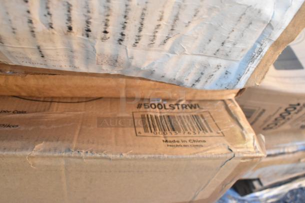 Box with "#500LSTRWL" barcode, labeled "Made in China." Slight damage visible on boxes. Part of scratch and dent auction items.