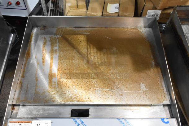 Brand new Wolf AGM36-101 stainless steel griddle, natural gas, 81,000 BTU, 36-inch countertop, commercial use.