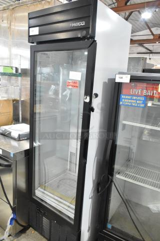 2019 Habco SE18 Metal Commercial Single Door Reach In Cooler Merchandiser. 115 Volts, 1 Phase. Tested and Working! - Item #1217129