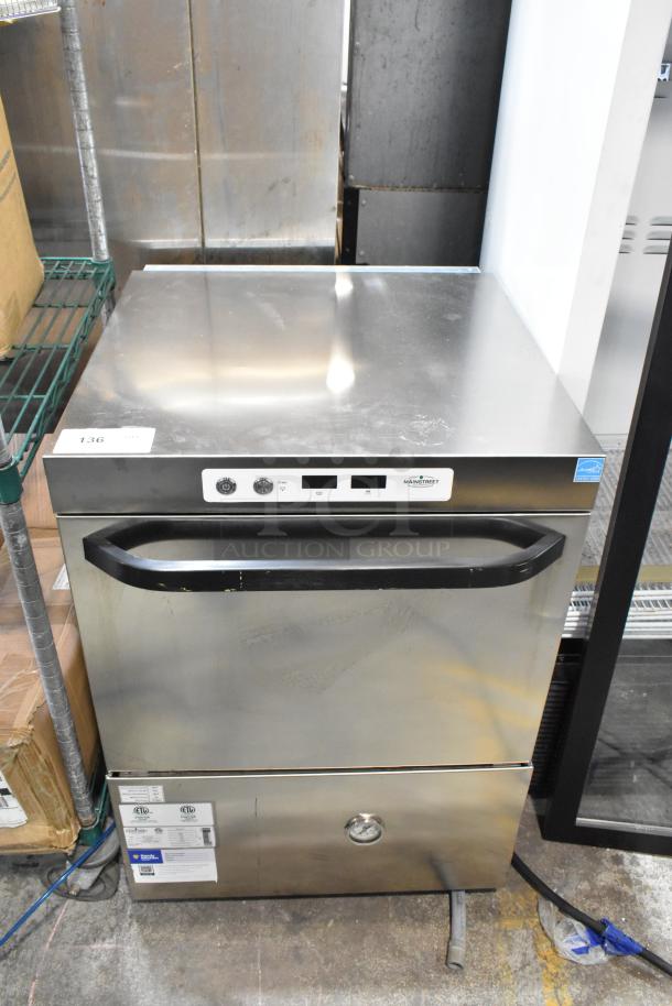 Brand new Mainstreet 541HTUC30 stainless steel undercounter dishwasher, high-temp, 208/240V, 1 phase, ETL certified.
