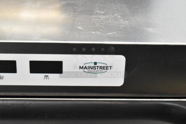 Brand new Mainstreet 541HTUC30 stainless steel undercounter dishwasher, with minor scratches, 208/240V, 1 phase.