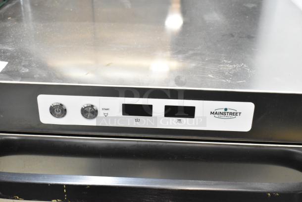 Brand new Mainstreet 541HTUC30 stainless steel undercounter dishwasher. Scratch and dent condition, high-temp, 208/240V, 1 phase.