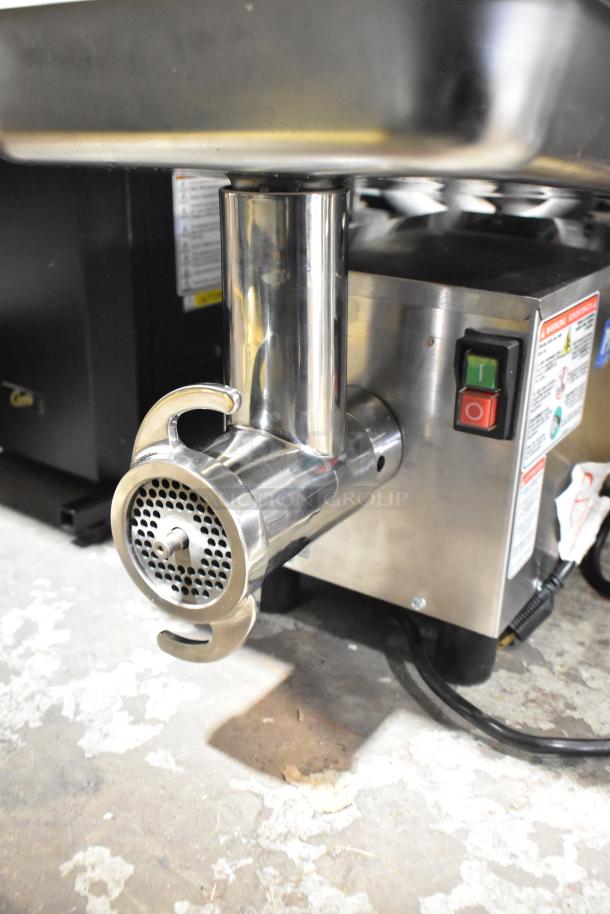 Brand new Pro-Cut KG-12-SS stainless steel electric meat grinder, #12, 115V, 1 phase. Scratch and dent condition.