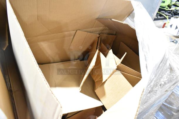 15 boxes of Kittredge 15730 serving decanters, scratch and dent condition, one box partially empty.