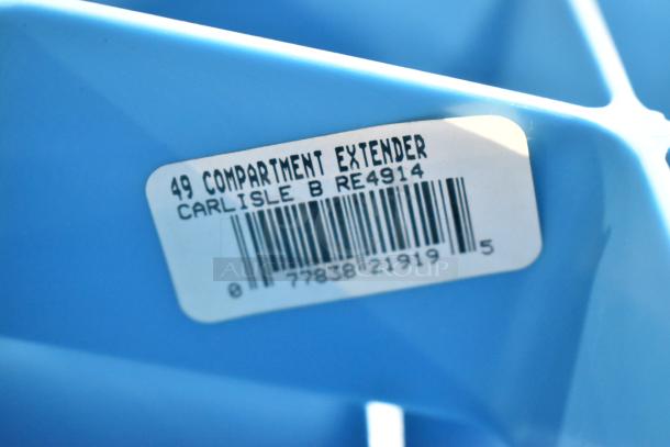 Blue Carlisle RE4914 49 Compartment Extender with barcode label. Brand new, part of scratch and dent auction lot.
