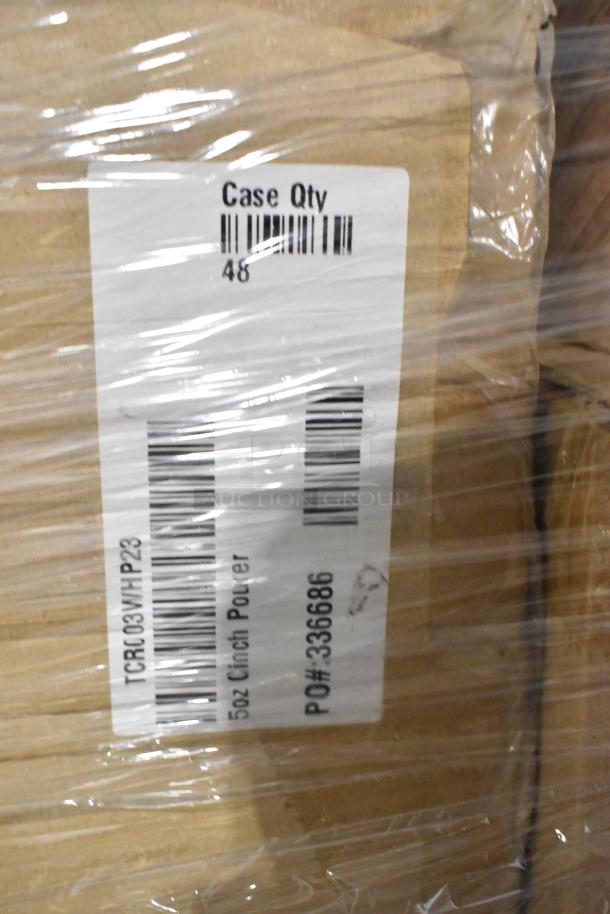 23 new boxes, scratch and dent; includes Carlisle dish caddies, FOH 336686 5oz pourers. Case label: 46 qty, 5oz pourer.