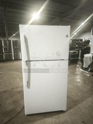 GE 21.9 cu ft Garage-Ready Top-Freezer Refrigerator - Item #1217822