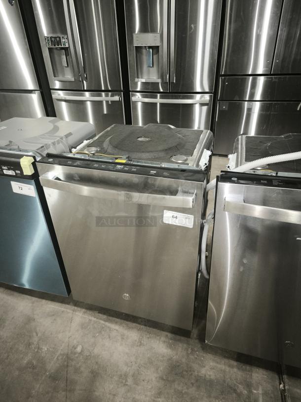 GE 24" smart built-in dishwasher, model PDT795SYVFS, new, top-control, third rack, UltraFresh system, Microban tech.