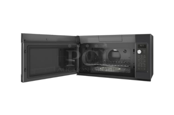 Brand new GE Café 1.7 cu ft convection over-the-range microwave, model CVM9179ELDS, with convection cooking feature.