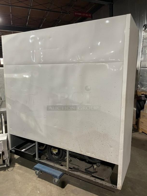 True Commercial Triple Glass Door Freezer, Model GDM-72F, poly coated wired rack, 115/208-230V, used condition.