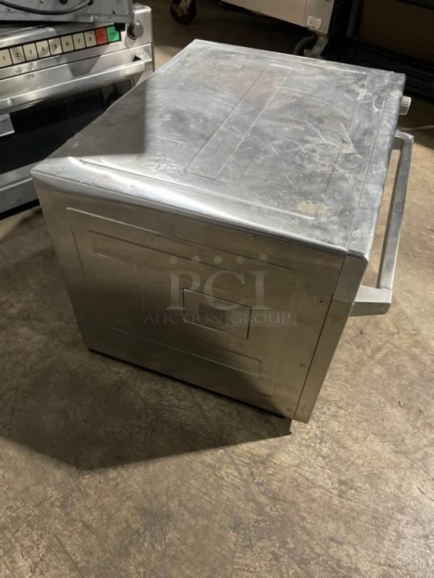 Panasonic Pro II Series NE-2180 commercial stainless steel microwave oven, electric sonic steamer, used condition.