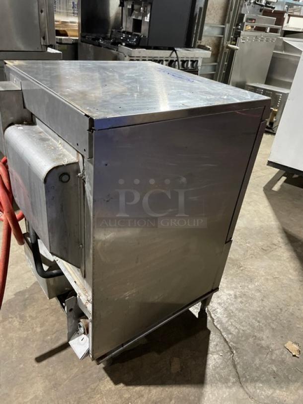 Hobart LXe Series commercial stainless steel undercounter dishwasher, Energy Star certified, on legs, gently used condition.