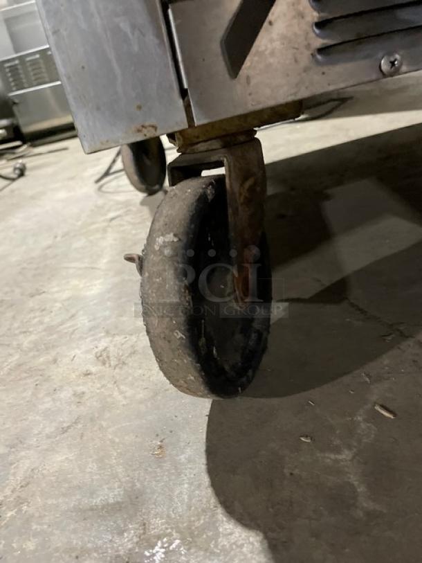 Beverage-Air WTR48A stainless steel undercounter refrigerator, 2 doors, 115V, 1 phase, on casters, commercial use.