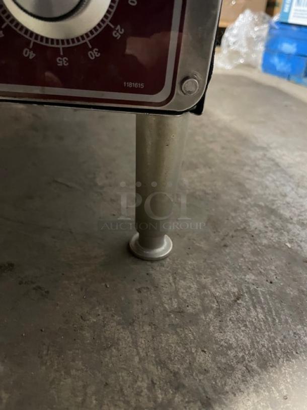 Southbend EZ3 commercial steamer leg detail, stainless steel, electric, 208V, 3 phase, near-perfect condition.