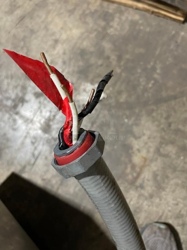 Electrical wiring close-up for a Southbend EZ3 commercial steamer, showing exposed wires and sealant, essential for potential repairs.