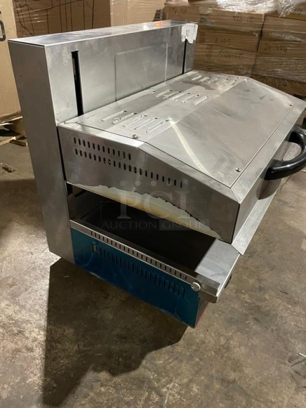Cookline ES4000L stainless steel salamander broiler, 2024 model, electric, adjustable, SN: 2312029133, in excellent condition.