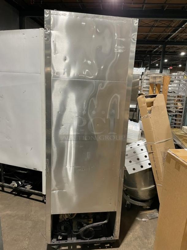 True T-23F single door reach-in freezer, stainless steel, Energy Star certified, Model T-23F, SN: 7831334, 115V, on casters.