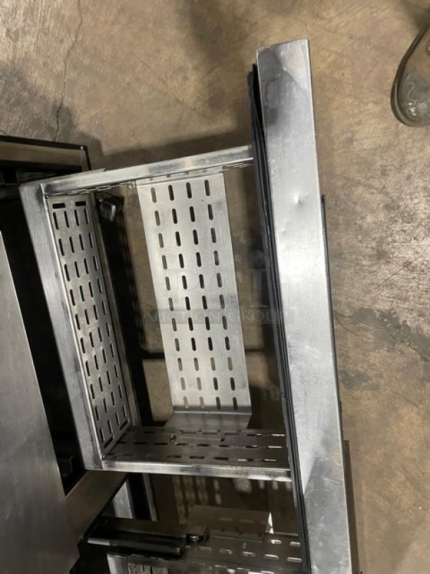 True Commercial Stainless Steel 4 Drawer Undercounter Worktop Refrigerator TUC-48D-4 on casters, 115V, 1 phase.