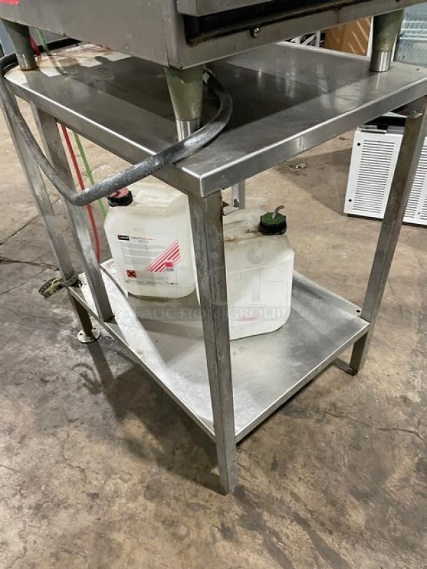 Convotherm OES610Mini commercial stainless steel combi oven on single undershelf stand, electric, digital controls, 208/240V, 3 phase.