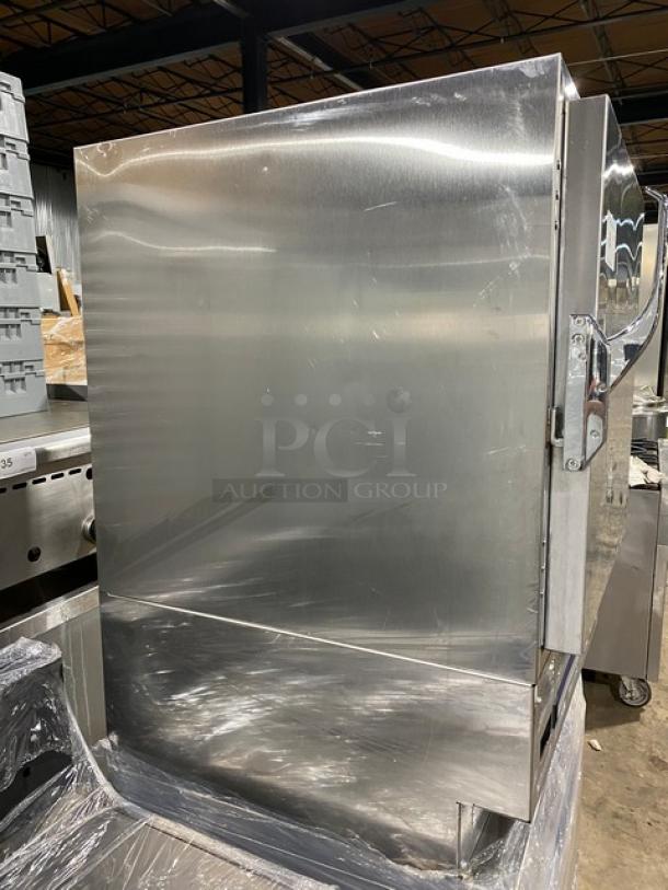 Follett REF Series stainless steel undercounter refrigerator, model REF5, commercial-grade, medical use, with poly-coated rack.