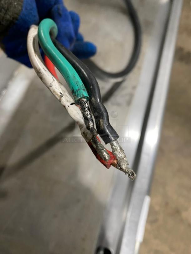 Copper Beech CBETG-48 flat griddle, 48", stainless steel, electric, countertop model, back & side splash, on legs, 240V.