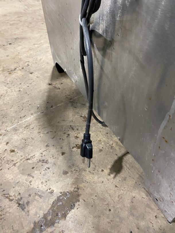 Cornelius ED250-BCZ 8-flavor countertop beverage/ice dispenser power cord, model SN: 62A0523ED243, 115V, 1-phase.