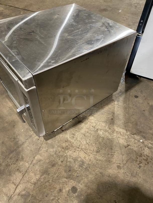 Amana RC30S2 stainless steel commercial microwave with programmable touchpad, 2014 model, late model condition.