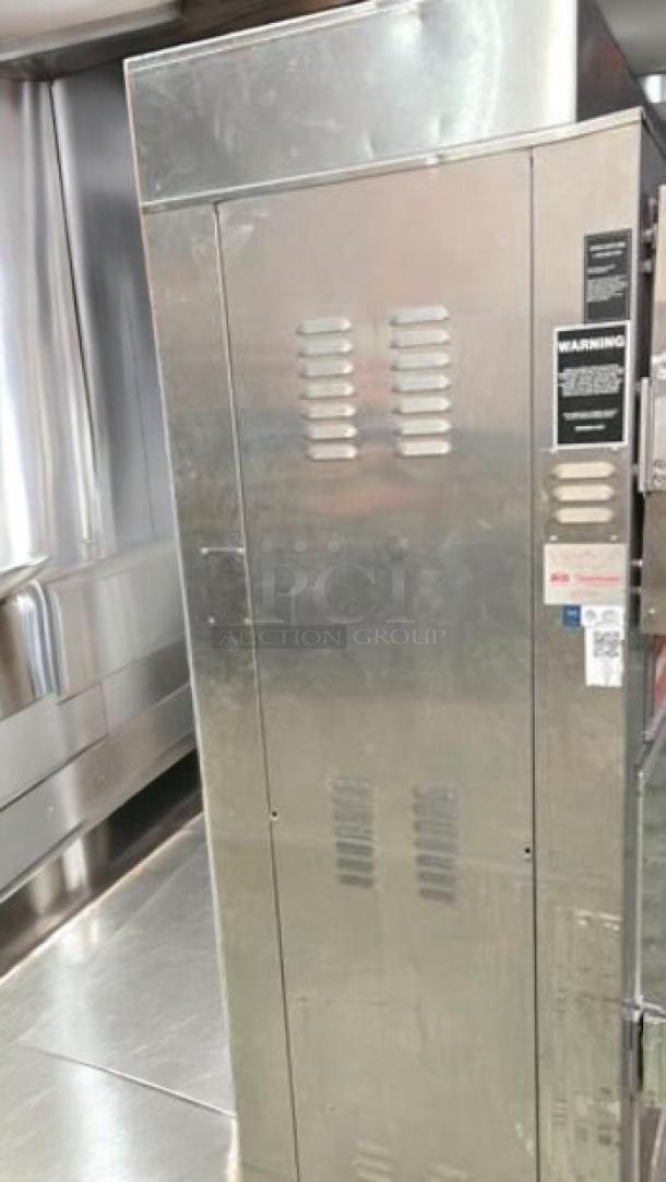 Nu-Vu Toastmaster SUB-123P electric convection oven/proofer combo, stainless steel, excellent condition, tested, 208V 3PH.