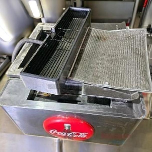 Lancer IBD 4500 Coca-Cola soda fountain dispenser, 8-flavor, in immaculate condition. Fully tested, 115V, Lancer branding visible.