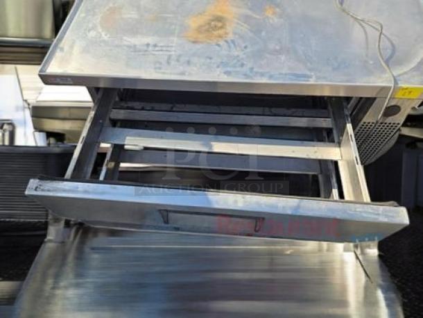 Superb Condition Commercial Chef Base Refrigerator, two-drawer undercounter unit, 115V, fully tested, U.S. made.