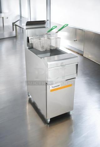 Outstanding Condition – Frymaster MJ45 Gas Fryer – 50 lb. Capacity – Natural Gas – Fully Tested & Working! - Item #1217868