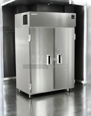 Superb condition Delfield 6000XL double door reach-in freezer, stainless steel, 115V, fully tested and working.